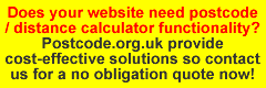 Need postcode data or postcode distance calculating functionality built into your website?
